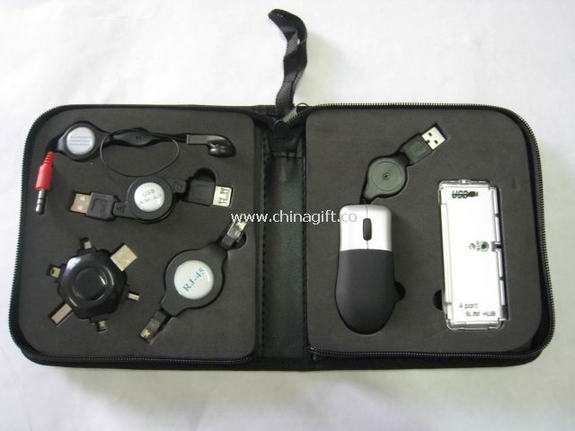 USB Travel Kits with earphone and microphone