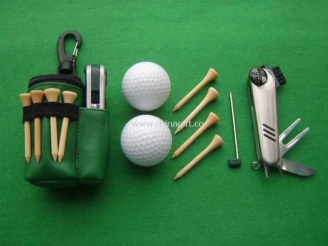 PU Golf Ball Pouch Set
