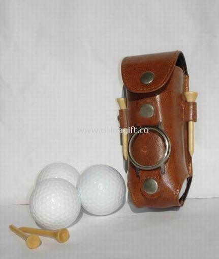 PU synthetic leather Golf ball pouch