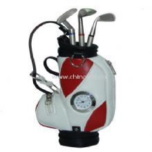 PU golf-bag style pen holder with watch China