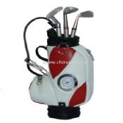 PU golf-bag style pen holder with watch