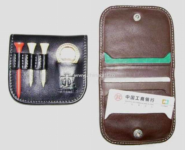 Golf Leather Credit Card Wallet