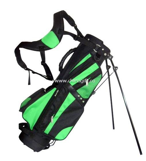 Junior golf bag with stand