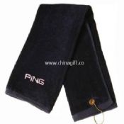 100% cotton cut velvet Golf Towel