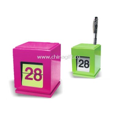 Calender with date and Pen Holder