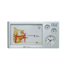 Photo Frame Clock With Thermometer and Hygrometer China