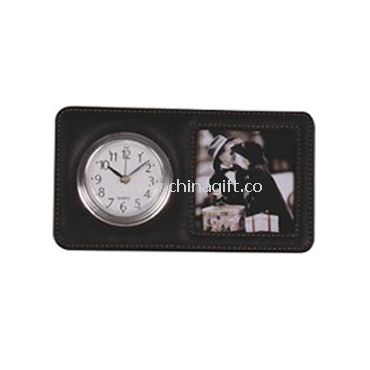 PU Clock With Photo Frame