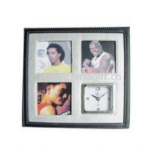 PU Leather Photo frame Alarm Clock China