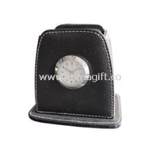 PU Leather Table Clock China