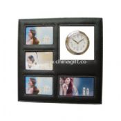 Leather photo clock