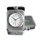 Leather Travel Clock with Alarm