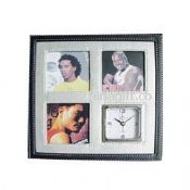 PU Leather Photo frame Alarm Clock