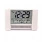 Large screen solar power LCD clock small pictures