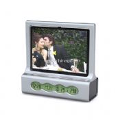 Digital clock with photo frame