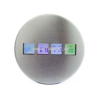 Stainless Steel LCD clock