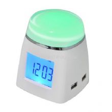 LED Desk clock with USB hub China