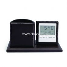 Leather Clock with Pen holder China