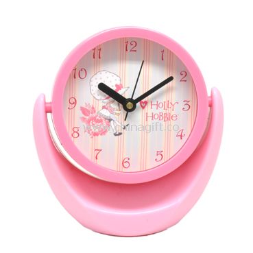 Mini table clock with mirror