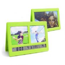 Digital alarm clock with photo frame and clip Indoor weather station China