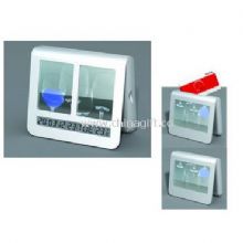 LCD clock with calendar photo frame & name card clip China