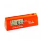 Digital clock with pencil inserted small pictures