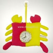 Plush wall toy clock