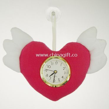 Plush Heart Clock