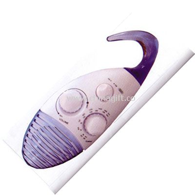 AM/FM shower radio with speaker