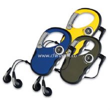 carabiner radio with FM radio with earphone and compass China