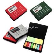 Calculator with 8 color adhesive sticker