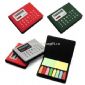 Calculator with 8 color adhesive sticker small pictures