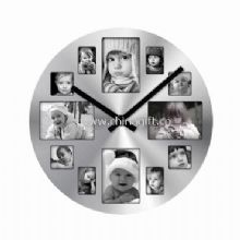 Aluminium wall clock with multi photo frame China