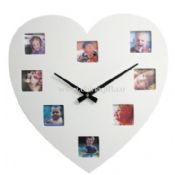 Heart Shape Photo Frame Wall Clock