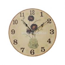 Round wooden clock China