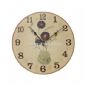 Round wooden clock small pictures