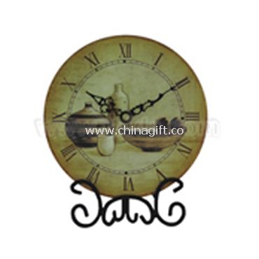 Wooden table clock