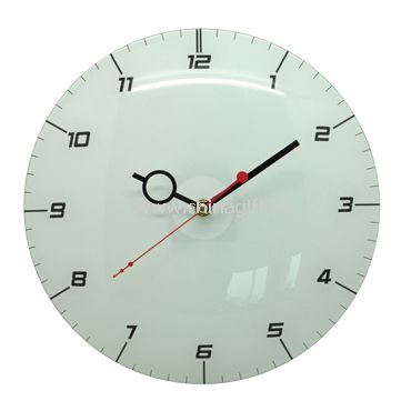 Glass wall clock