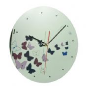Glass art clock