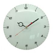 Glass wall clock