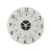 Glass wall clock