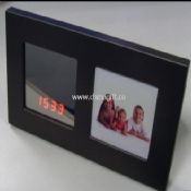 LED Mirror Clock with Photo Frame