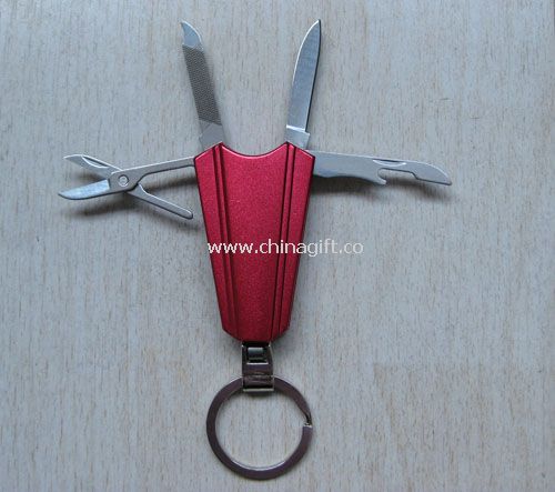 Mini tool with keychain