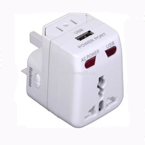 Multifunctional world adaptor with USB hub