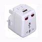 Multifunctional world adaptor with USB hub small pictures
