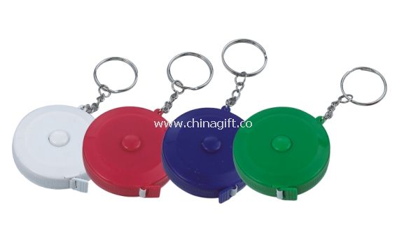 Round Cloth Tape Measure with Keychain