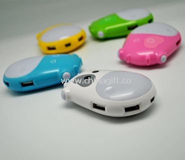 Cartoon 4 PORTS USB HUB with colorful light