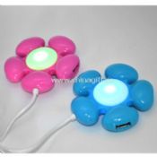 Flower USB HUB with colorful light