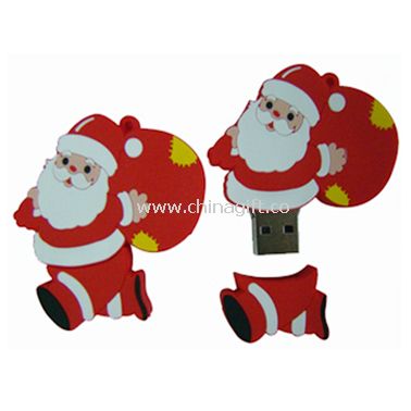 Santa Claus PVC USB Flash Drive