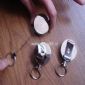plastic case chrome plated Badge holder small pictures