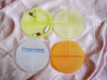 Round Plastic Pill Box